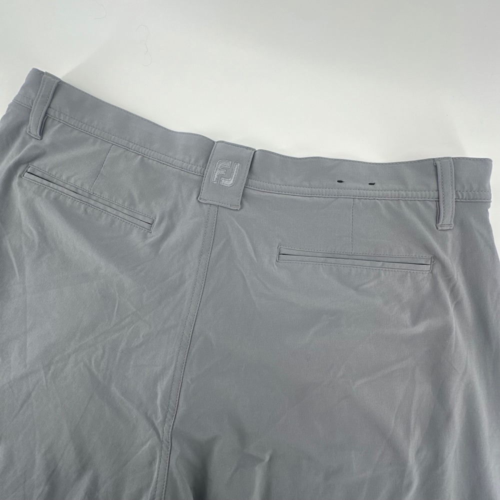 FootJoy Golf Shorts Mens Size 36 Grey Performance Stretch FJ Logo